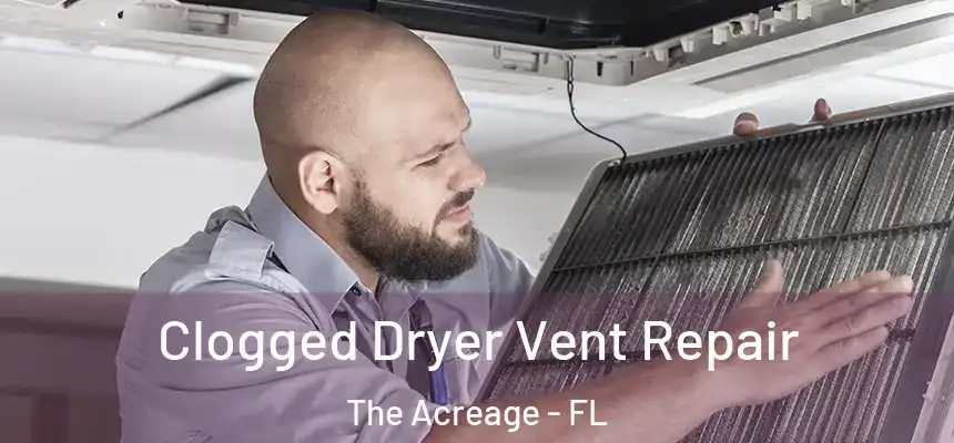  Clogged Dryer Vent Repair The Acreage - FL